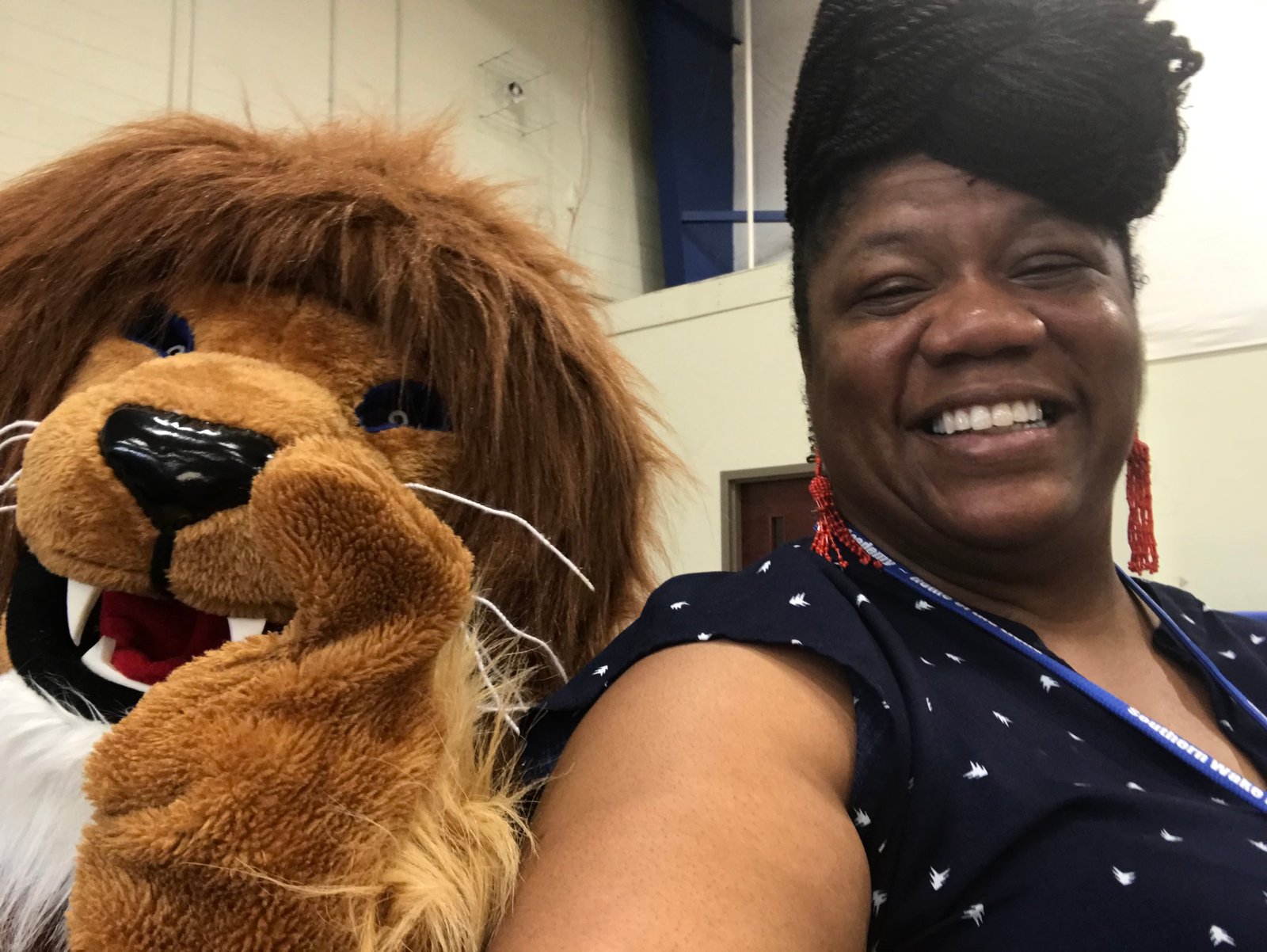 Bonnie Greaves in a school community setting